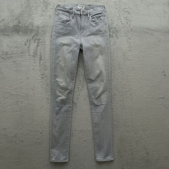 AGOLDE Jeans Women's Size 25 Gray Mid-Rise Skinny Denim Pants 29.5" Inseam - Picture 1 of 15